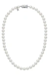 Mikimoto Essential Elements Akoya Cultured Pearl Necklace In White Gold/pearl