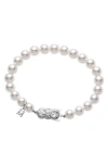 Mikimoto Essential Elements Pearl Bracelet In White Gold/pearl