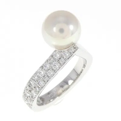 Pre-owned Mikimoto Gold (18k) Band Ring ()