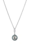 Mikimoto Morning Dew Cultured Pearl Pendant Necklace In 18k White Gold