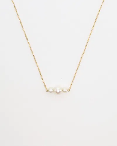 Mikimoto Pearl 18k Yellow Gold Necklace