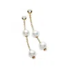 Mikimoto Pearls In Motion Akoya Pearl & Diamond Earrings With 18k Yellow Gold 7-7.5mm In Yellow