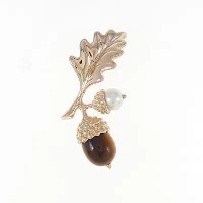 Pre-owned Mikimoto Pink Gold (18k) Brooch ()