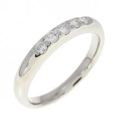 Pre-owned Mikimoto Platinum Band Ring ()