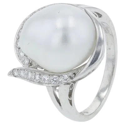 Pre-owned Mikimoto Pt900  Pearl Ring In Multiple