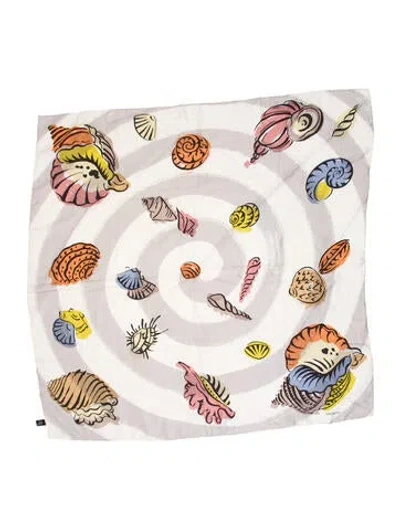 Pre-owned Mikimoto Silk Vintage Scarf In Multi