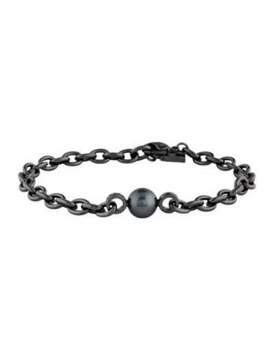 Pre-owned Mikimoto South Sea Cultured Pearl Passionoir Bracelet, 7.75" In Multicolor