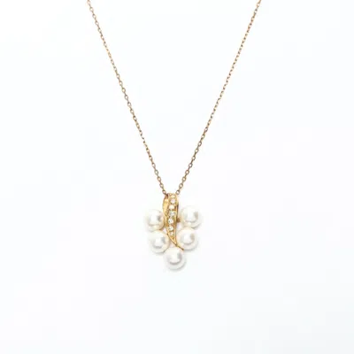 Pre-owned Mikimoto Yellow (18k) Necklace () In Gold