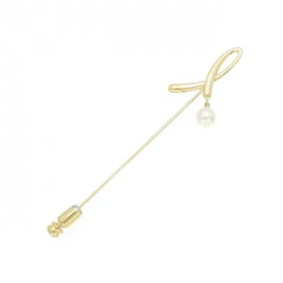 Pre-owned Mikimoto Yellow Gold (18k) Brooch ()