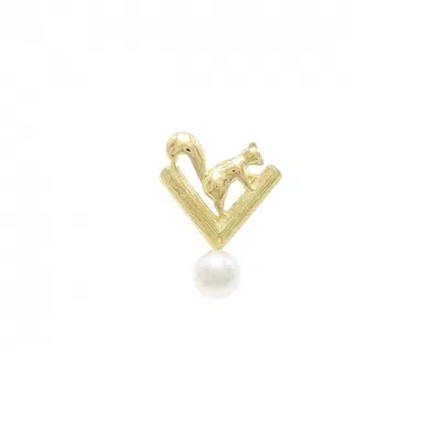 Pre-owned Mikimoto Yellow Gold (18k) Brooch () In Multi