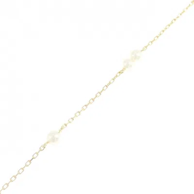 Pre-owned Mikimoto Yellow Gold (18k) Charm Bracelet () In Multi
