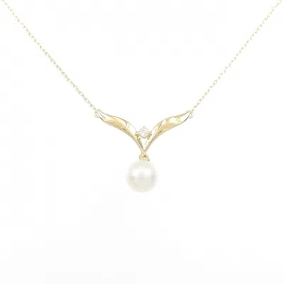 Pre-owned Mikimoto Yellow Gold (18k) Necklace ()