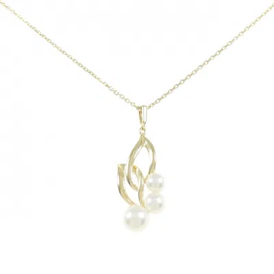 Pre-owned Mikimoto Yellow Gold (18k) Necklace ()
