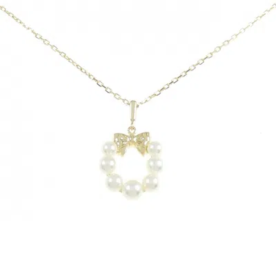 Pre-owned Mikimoto Yellow Gold (18k) Necklace () In Multi