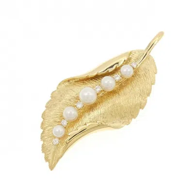 Pre-owned Mikimoto Yellow Gold (18k) Pendant ()