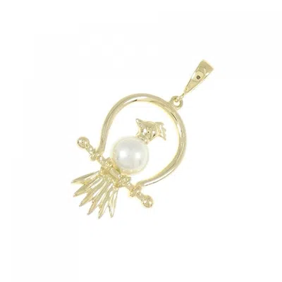 Pre-owned Mikimoto Yellow Gold (18k) Pendant () In Multi