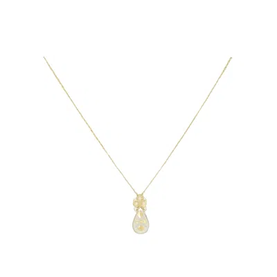 Pre-owned Mikimoto Yellow Necklace Jewelry () In Gold