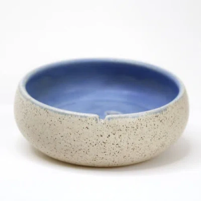 Mikkarbo Emptiness Pot In Almond/blue