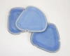 Mikkarbo Triangle Tray In Blue Matte