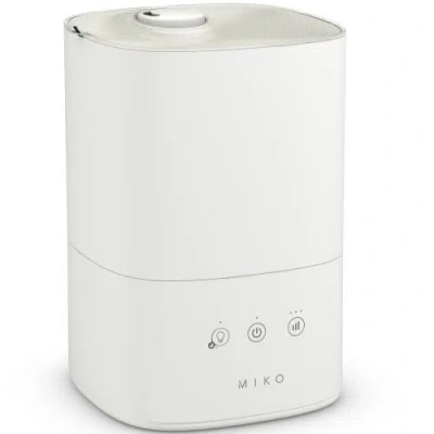 Miko Breeze 3-speed White Ultrasonic Cool Mist Humidifier With Top-fill Tank And Aroma Tray