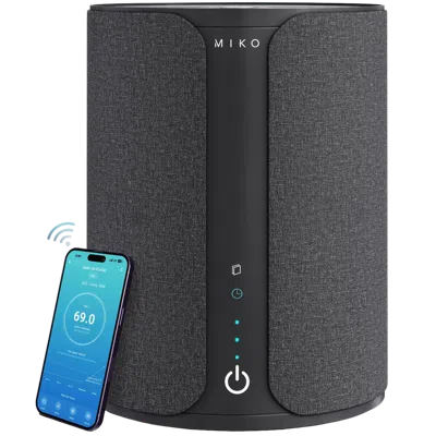 Miko Ibuki 2.0 Air Purifier With App Control And Aroma Tray In Black
