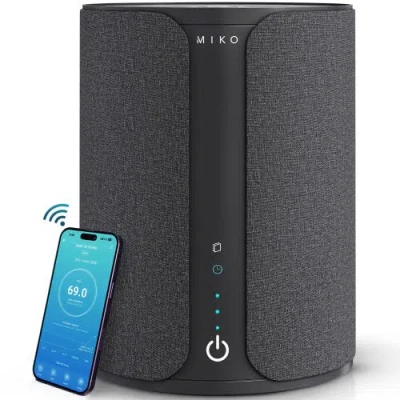 Miko Ibuki 2.0 Air Purifier With App Control And Aroma Tray 1500 Sqft In Black