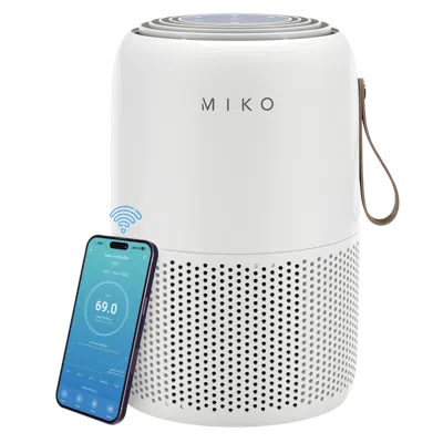 Miko Smart True Hepa Air Purifier With App Control In White