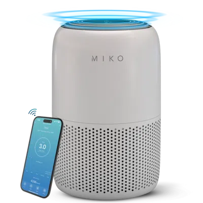 Miko Smart True Hepa Air Purifier With App Control In Transparent