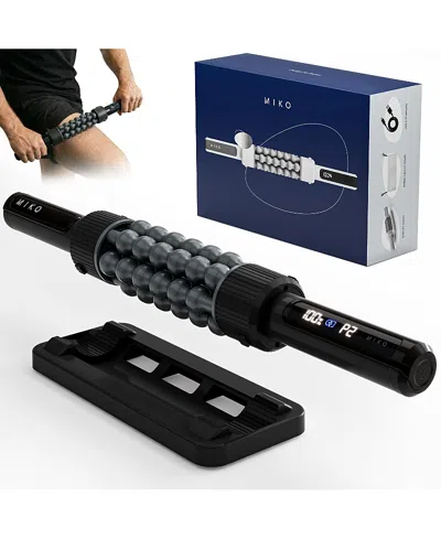Miko Swift Hands-free Rolling Percussive Massager For Muscle Recovery, Tension Relief, And Relaxation In Black