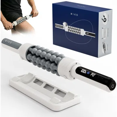 Miko Swift Rolling Percussive Massager With 5 Speeds In White