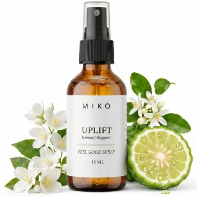 Miko Uplift Room + Linen Mist With Jasmine & Bergamot 100% Organic 2 Fl oz In Multi