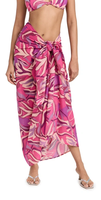 Mikoh Ahe Sarong Psychedelic In Pink