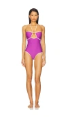 Mikoh Amora One Piece In Royal & Ecru