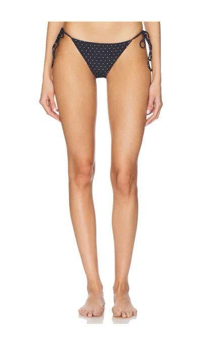 Mikoh Belona Tie Side Bottom In Polka Dot