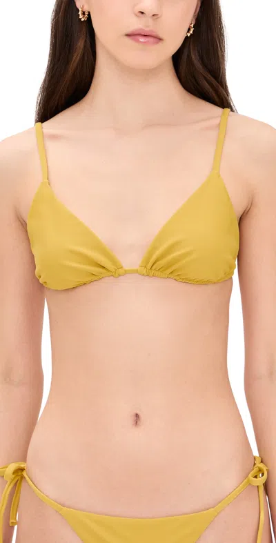 Mikoh Catalina Bikini Top Rattan In Orange