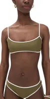 Mikoh Copa Top Monoi/ecru In Green