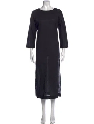 Pre-owned Mikoh Crew Neck Long Dress W/ Tags In Black