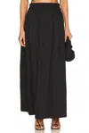 Mikoh Delia Maxi Skirt In Night In Animal Print