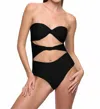 Mikoh Estella One Piece Swimsuit In Noir In Black