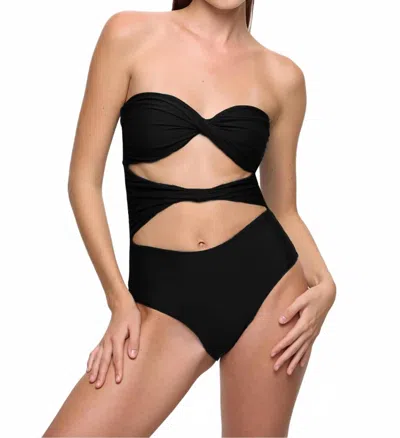 Mikoh Estella One Piece Swimsuit In Noir In Black