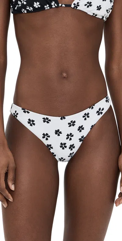 Mikoh Gaelle Bikini Bottoms Mixed Bloom In White