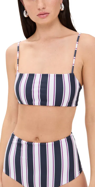 Mikoh Kumu 2 Bikini Top Cabana Stripe