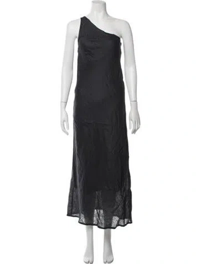 Pre-owned Mikoh Linen Midi Length Dress W/ Tags In Blue