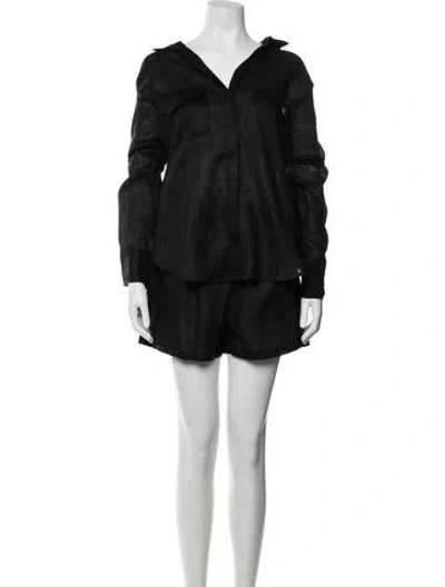 Pre-owned Mikoh Linen Short Set In Neutrals