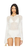 Mikoh Mehetia Long Sleeve Knit In 象牙白