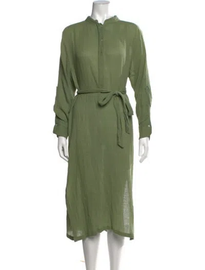 Pre-owned Mikoh Midi Length Dress In Green