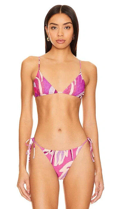 Mikoh Oska Bikini Top In Psychedelic