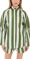 Mikoh Paseo Top Verdant Stripe In Verdant Stripe