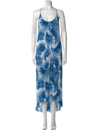 Pre-owned Mikoh Printed Long Dress In Multi