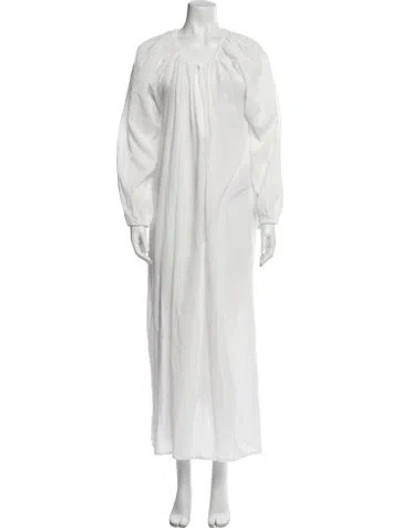 Pre-owned Mikoh Scoop Neck Long Dress W/ Tags In Neutral